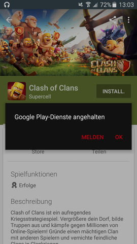 Google Play-Dienste angehalten. - (Handy, Smartphone, Samsung)