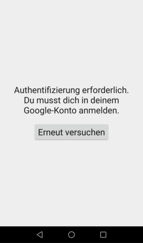 google play store authentifizierung
