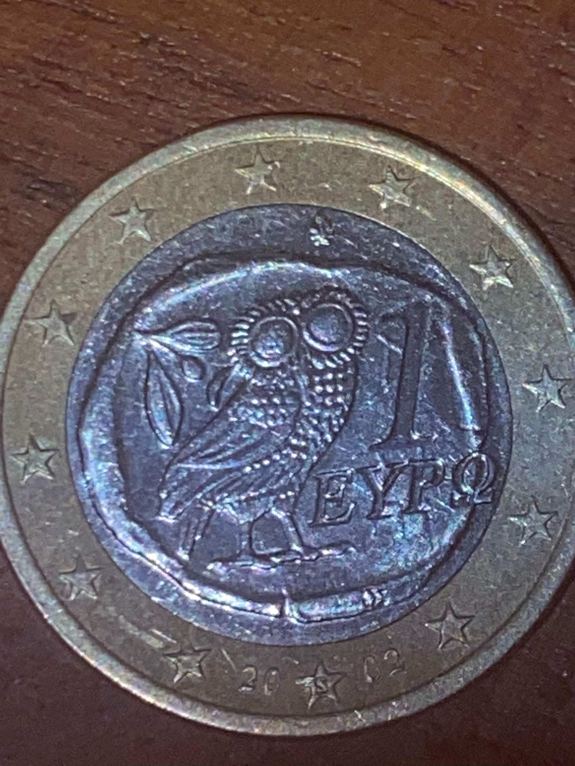 Griechische Euromünze mit Fehlprägung? (Münzen)