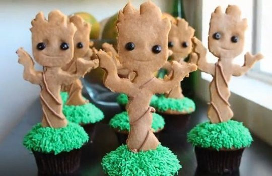 Groot Muffins / Cupcakes - (Film, Geschenk, Geburtstag)
