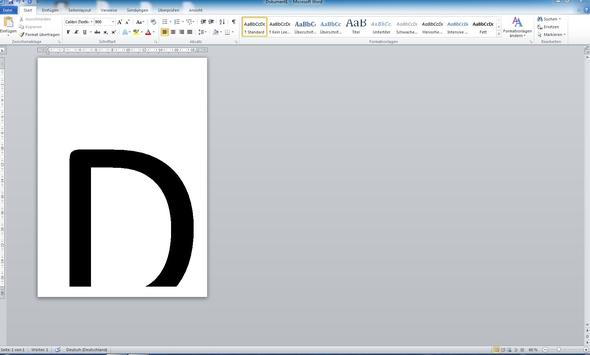 Grosse Buchstaben Drucken Ohne Rand Word 2010 Grafik Bildbearbeitung
