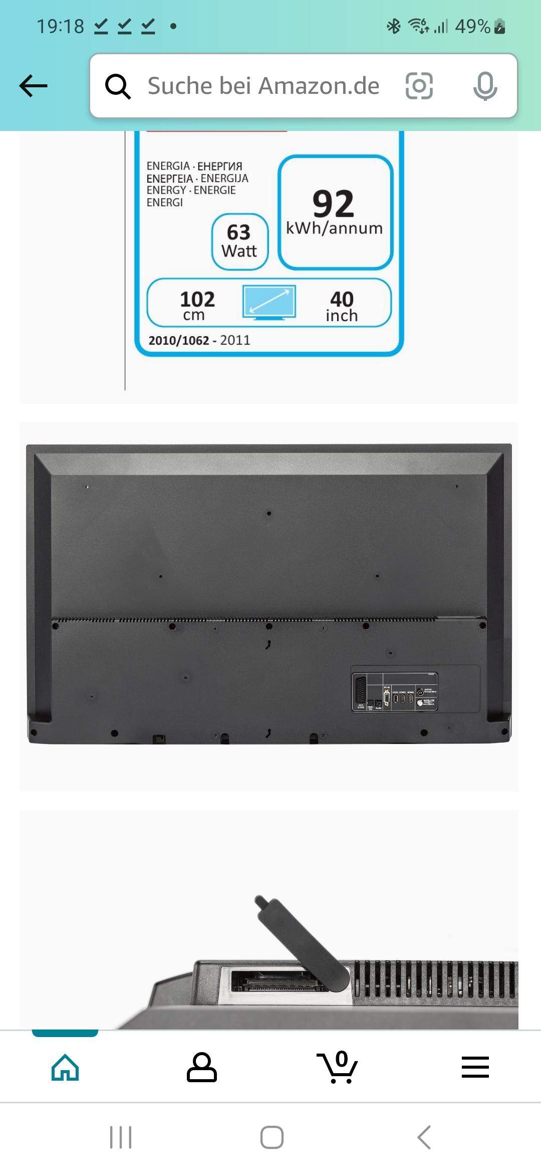Grundig TV an der Wand befestigen? (Fernseher)