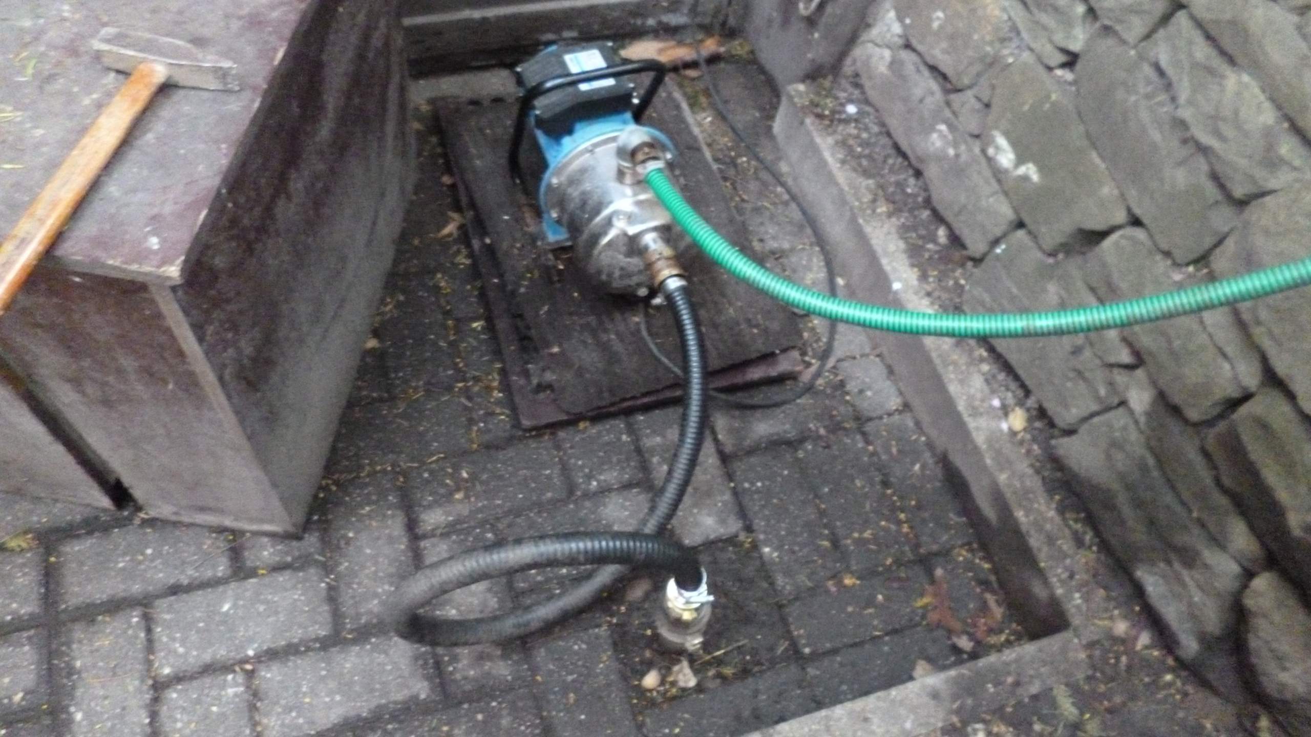 Grundwasserpumpe, die kein Wasser fördert