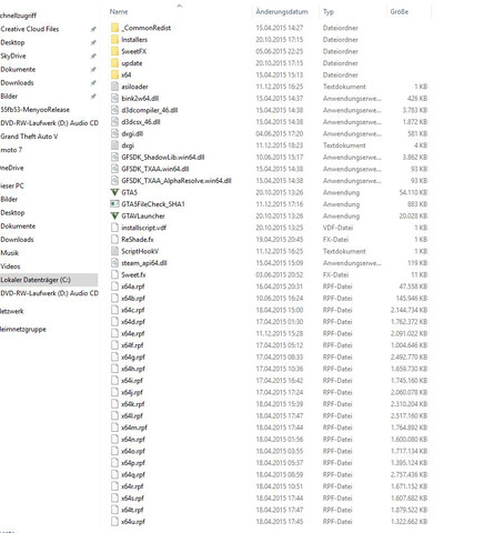 Hier fehlen Dateien... gibt es denn  Ursprünglichen Ordner als Download ? - (Computerspiele, Download, GTA V)