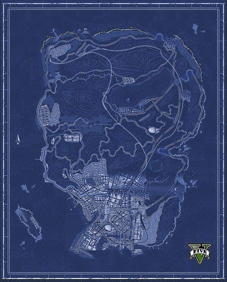 GTA 5 Map - Theorien? (Computerspiele, Xbox 360, GTA V) GTA 5 Map - Theorien? (Computerspiele, Xbox 360, GTA V)