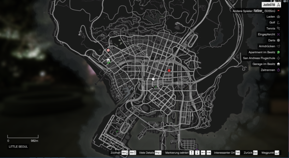 Hier mal ein Bild der Map - (online, GTA, Map)