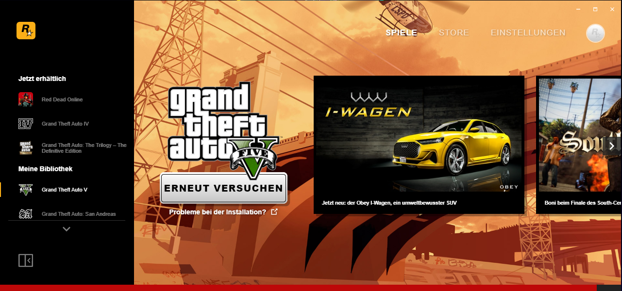 GTA V kurz vor Ende des Updates "Herunterladen fehlgeschlagen"? (Spiele