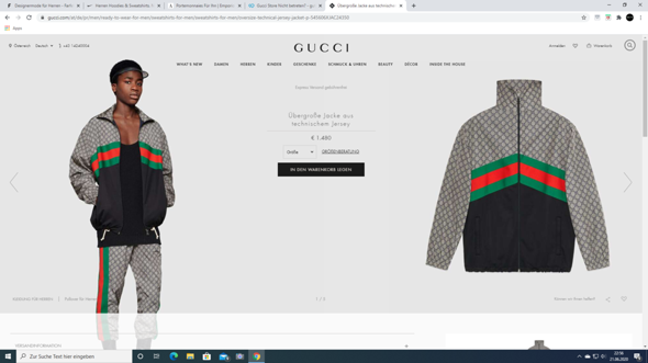 Gucci Jogginganzug Mode Umfrage Abstimmung