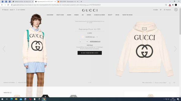 Gucci Pullover auffällig?