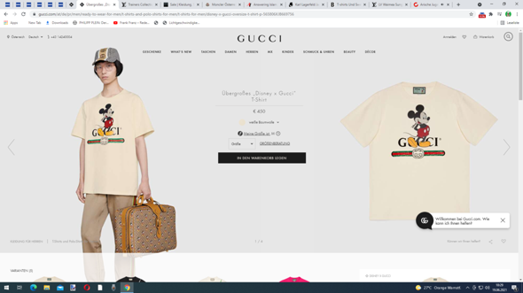 Gucci Tshirt Urlaub?