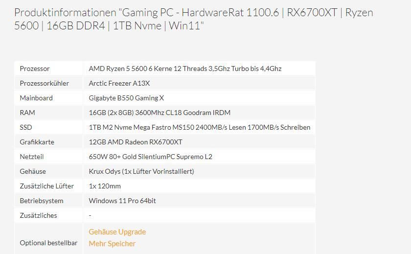 Gut konfigurierter Fertig pc? (Hardware, Gaming PC, AMD)