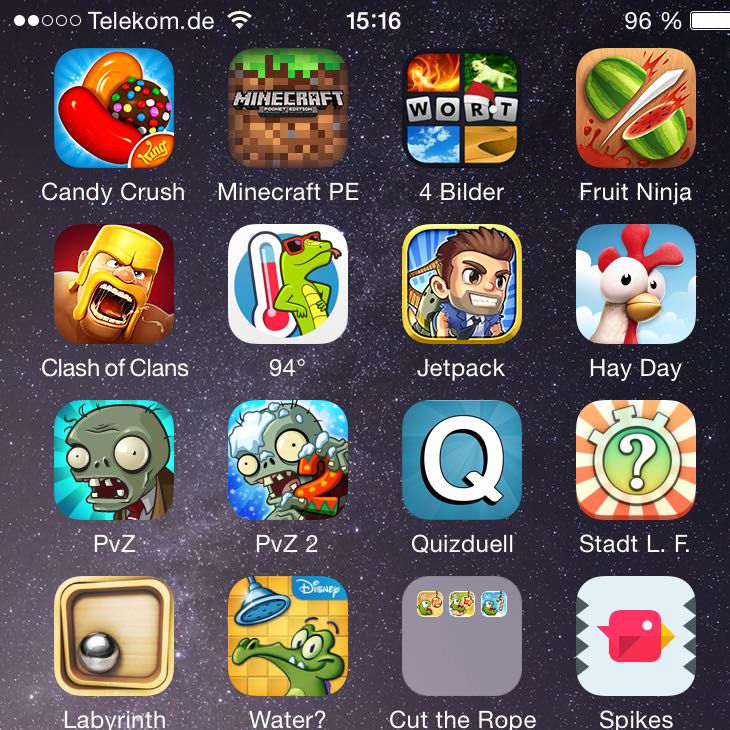 Gute Spiele-Apps für IOS (Apple, iPhone 6)