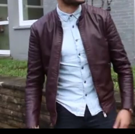 Lederjacke Bordeaux - (Mode, Aussehen, Klamotten)