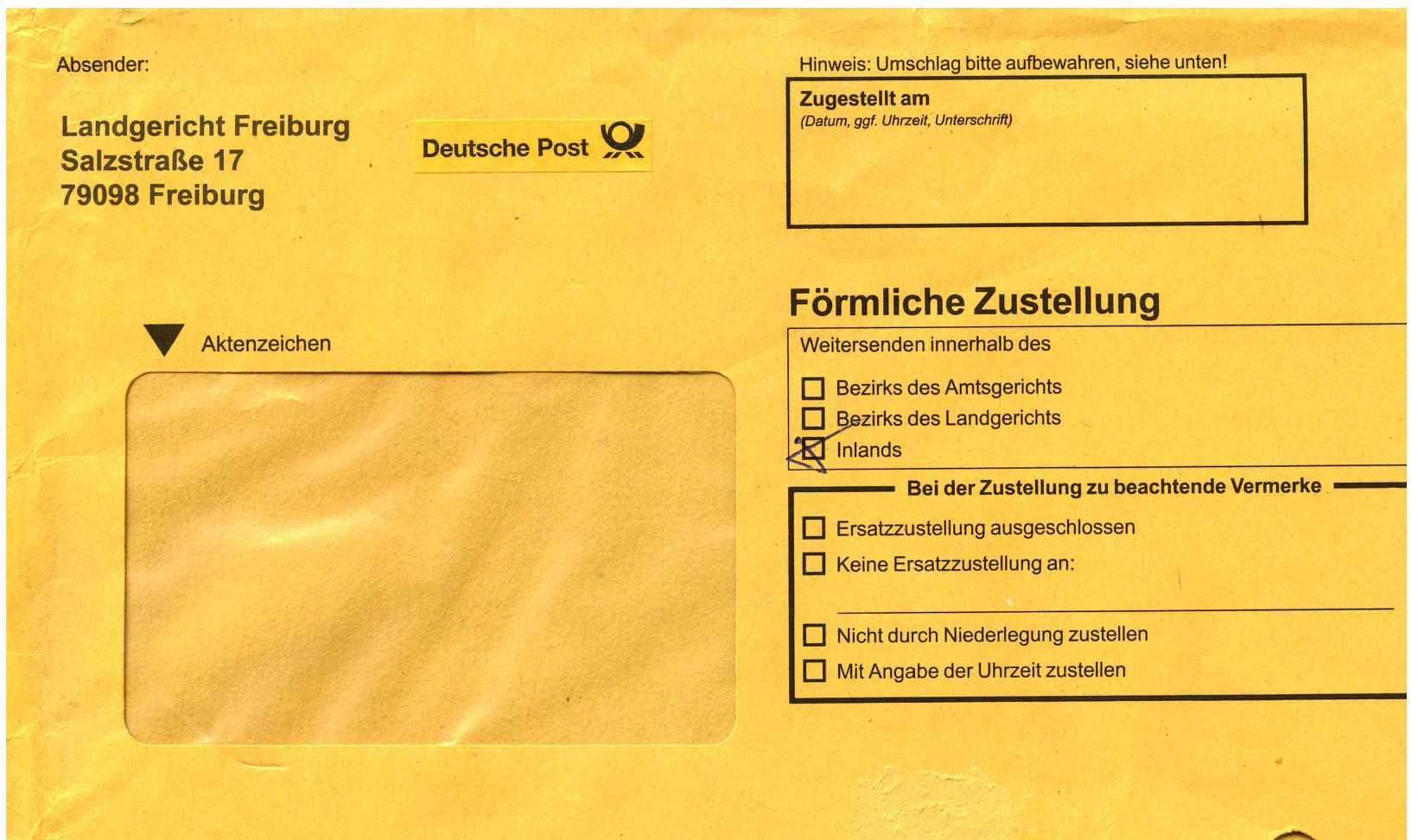 Guten Tag.es geht um einen gelben Brief. Habe Angst und Depressionen! Wie Verhalten und was tun