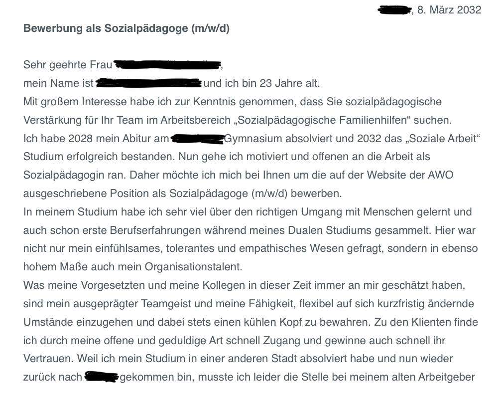 Mit Großem Interesse Habe Ich Ihre Stellenausschreibung www.gutefrage.net