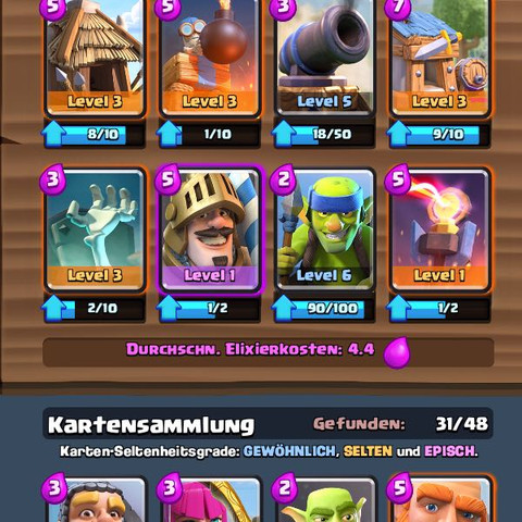 Gutes Clash Royale Deck? (Supercell, Royal)