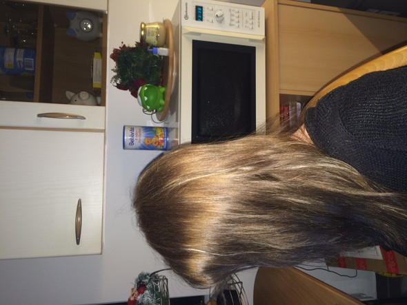 aktuelle Haarfarbe  - (Haare, Haarfarbe, blond)