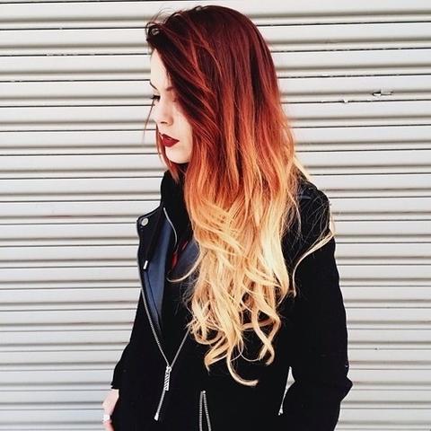 Red/Blonde Ombre - (Haare, Frisur, Friseur)