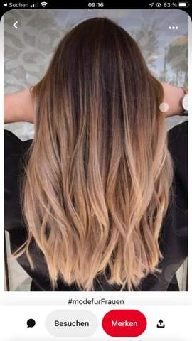 Haare färben (von braun auf balayage/ombré blond?