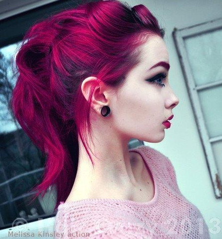 Haare Tonen In Dunkles Pink Auf Braunem Haar Directions Haarfarbe Tonung Haartonung