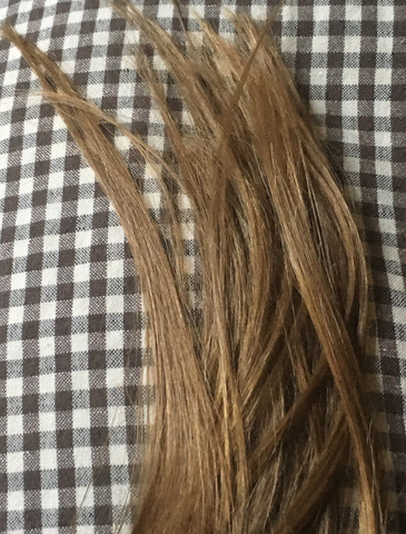 Meine Haarspitzen👆Die blondierten Strähnchen sieht man irgendwie nur im Ansat😂 - (Haare, Friseur, Haarfarbe)