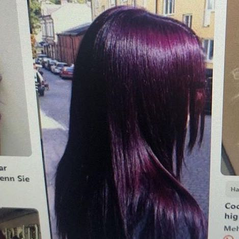 Ist halt lila violett  - (Beauty, Haarfarbe, haarefärben)