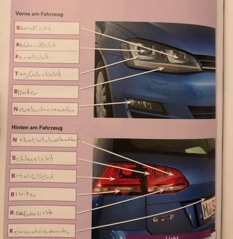 Hab Ich Das Richtig Beantwortet Auto Beleuchtung Fahrschule