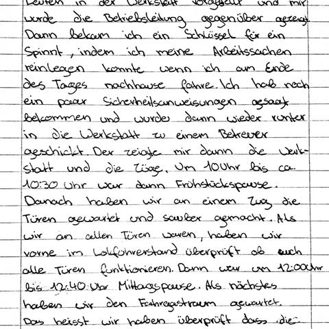 Hab Ich Den Bericht Richtig Geschrieben Schule Lernen Praktikum