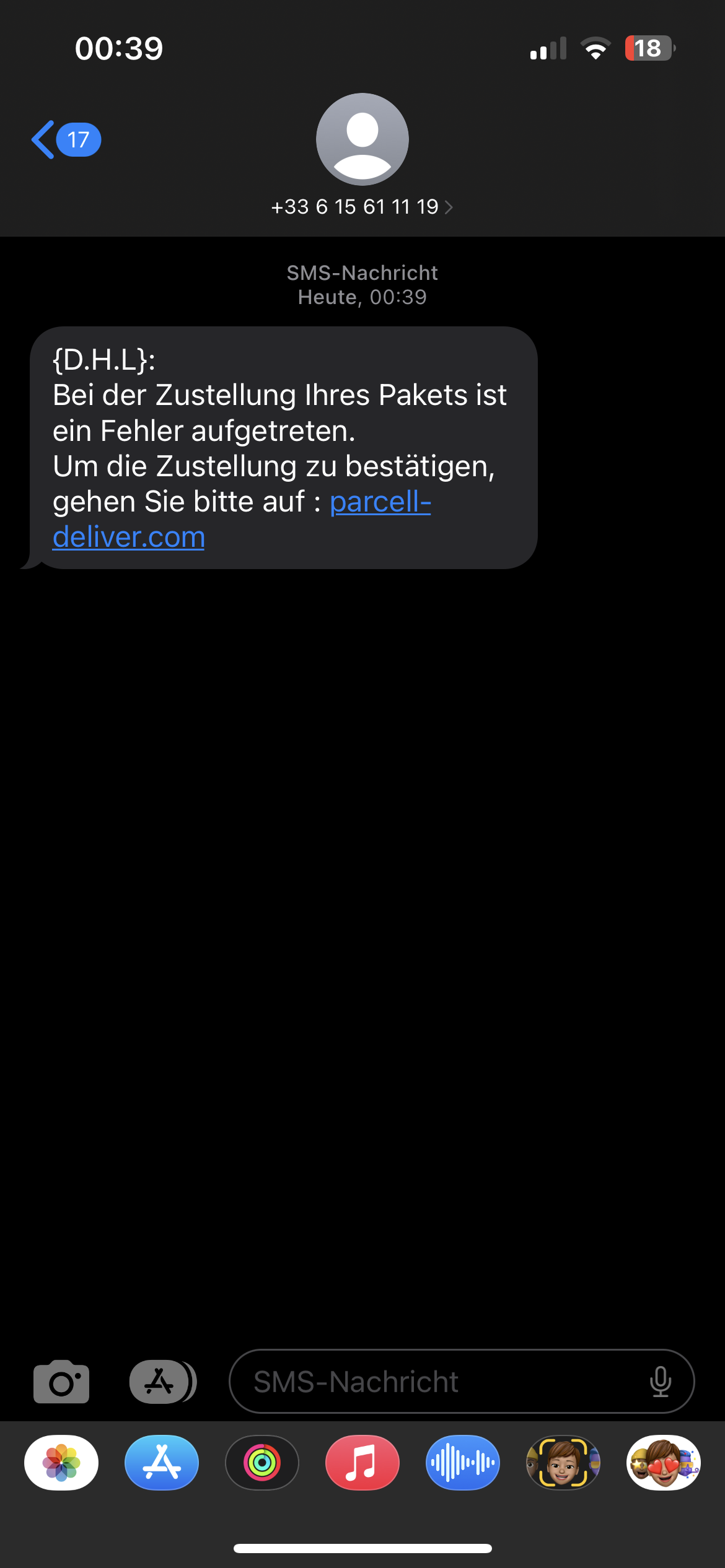 hab ich eine fake sms bekommen? Betrug, Telefonnummer)