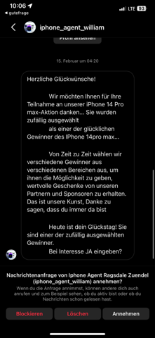 Hab ich wirklich ein iPhone Gewonnen?