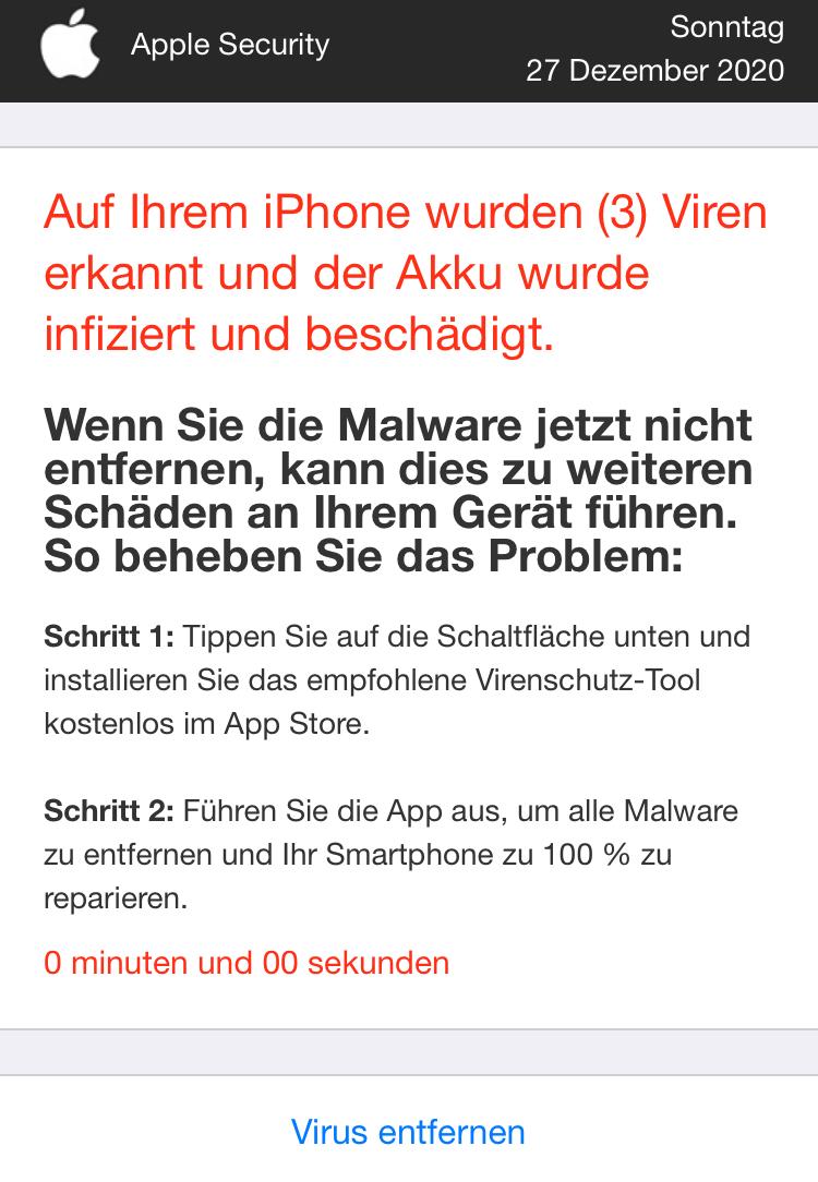 Hab Ich Wirklich Einen Virus Apple Safari Browser