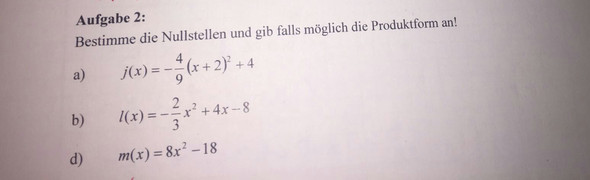 Aufgaben - (Schule, Mathe, Parabel)