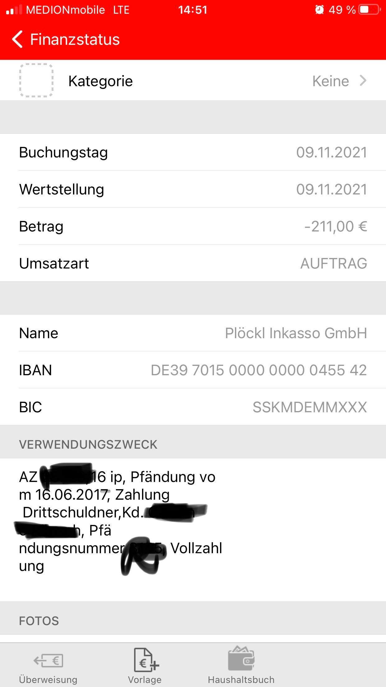 Habe ein PKonto und nun wurde mir trotzdem was abgebucht, was hat dies