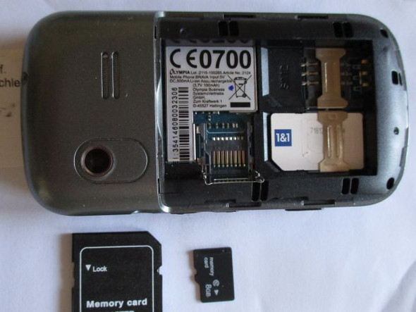 Habe Fur Mein Neues Seniorenhandy Olympia Brava Eine Micro Sd Speicherkarte 8gb Gekauft Passt Nicht Warum