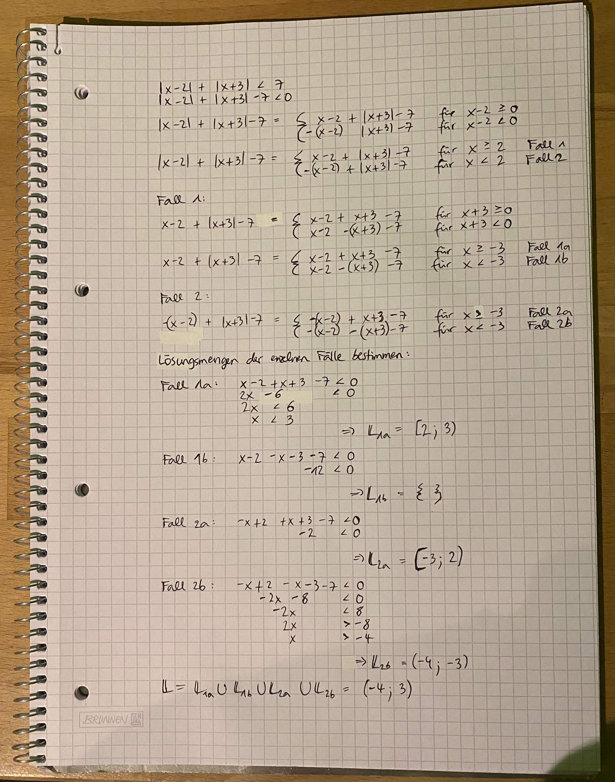 Habe ich das richtig gerechnet? (Schule, Mathematik, Studium)