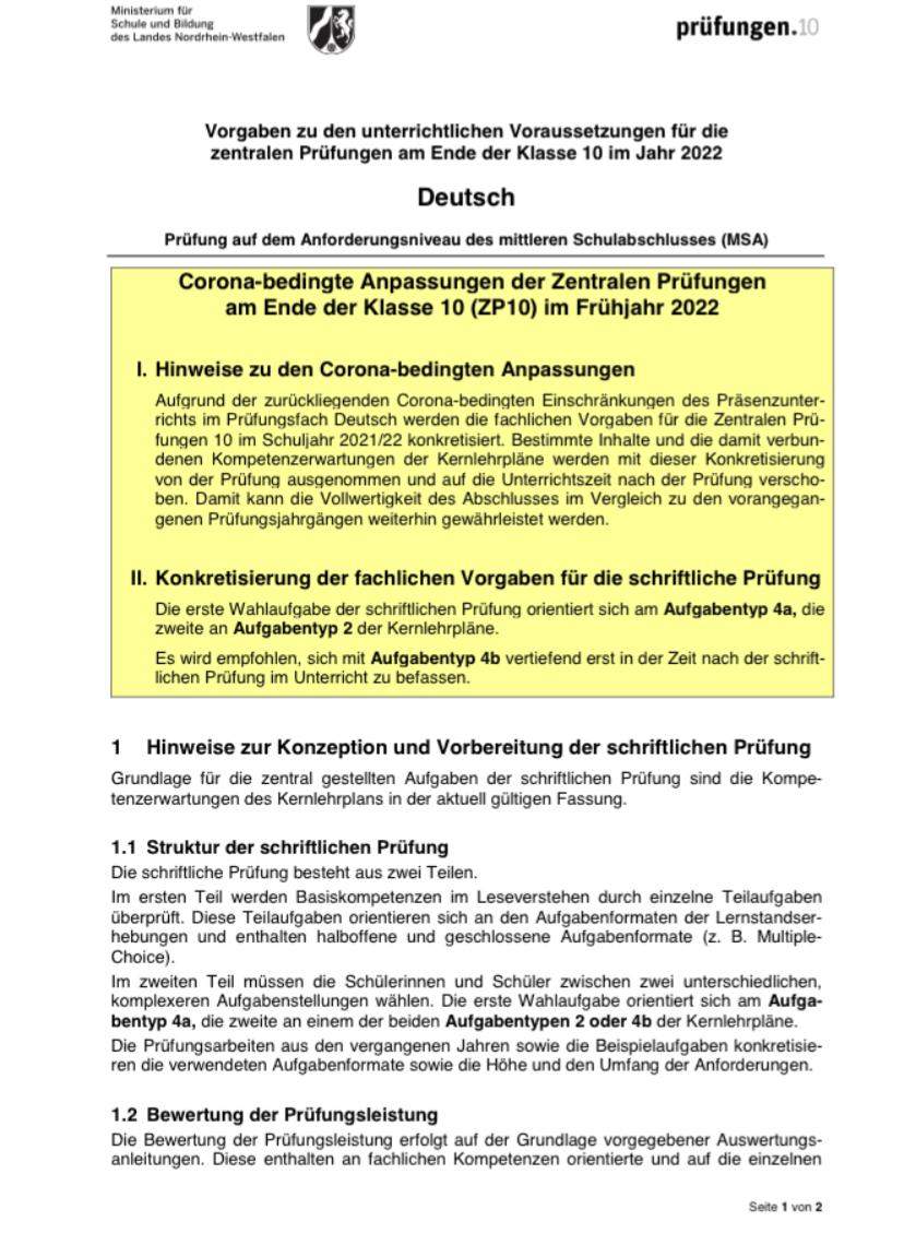 Habe ich das richtig verstanden? (Schule, Recht, Deutsch)