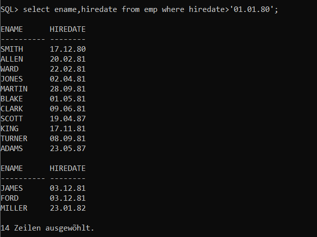 Habe Ich Diese Aufgabe Richtig Gel st In Sqlplus Datenbank Database Habe Ich Diese Aufgabe Richtig Gel st In Sqlplus Datenbank Database