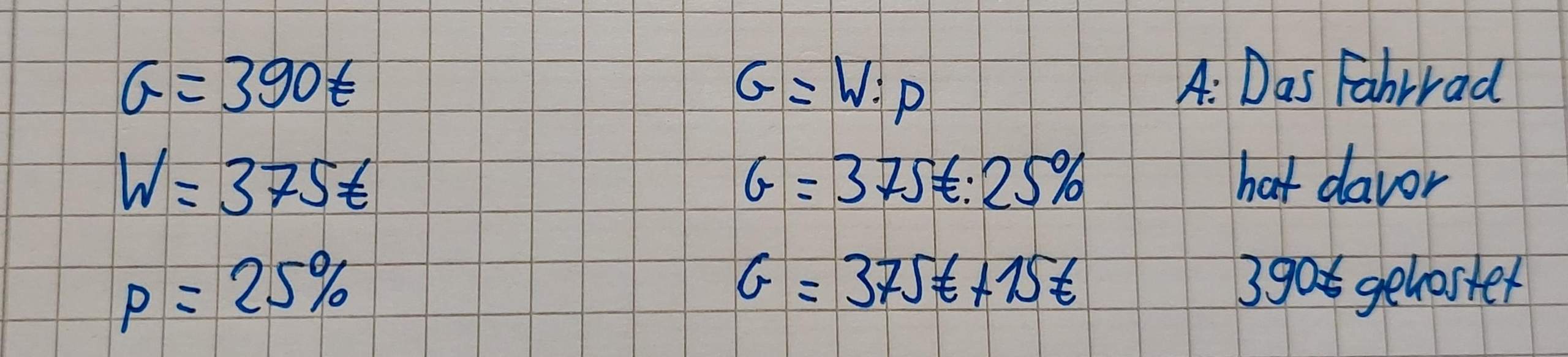 Habe ich so richtig gerechnet?? (rechnen, Formel)