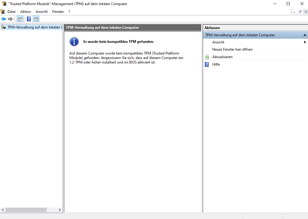 Habe ich tpm microsoft it update 