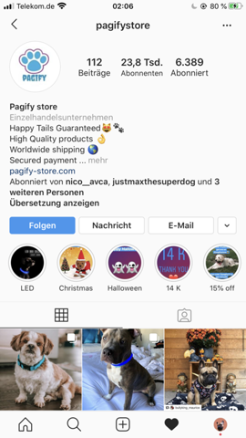 Habt Ihr Erfahrungen Mit Diesem Shop Hund Instagram Online Shop