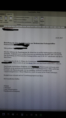 - (Schule, Ausbildung, Bewerbung)