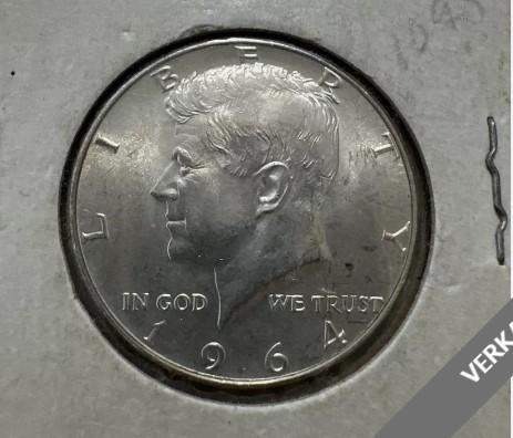 Half Dollar Kennedy, 1964 mit zweimal Revers-Bild? (Münzen, Fehlprägung)