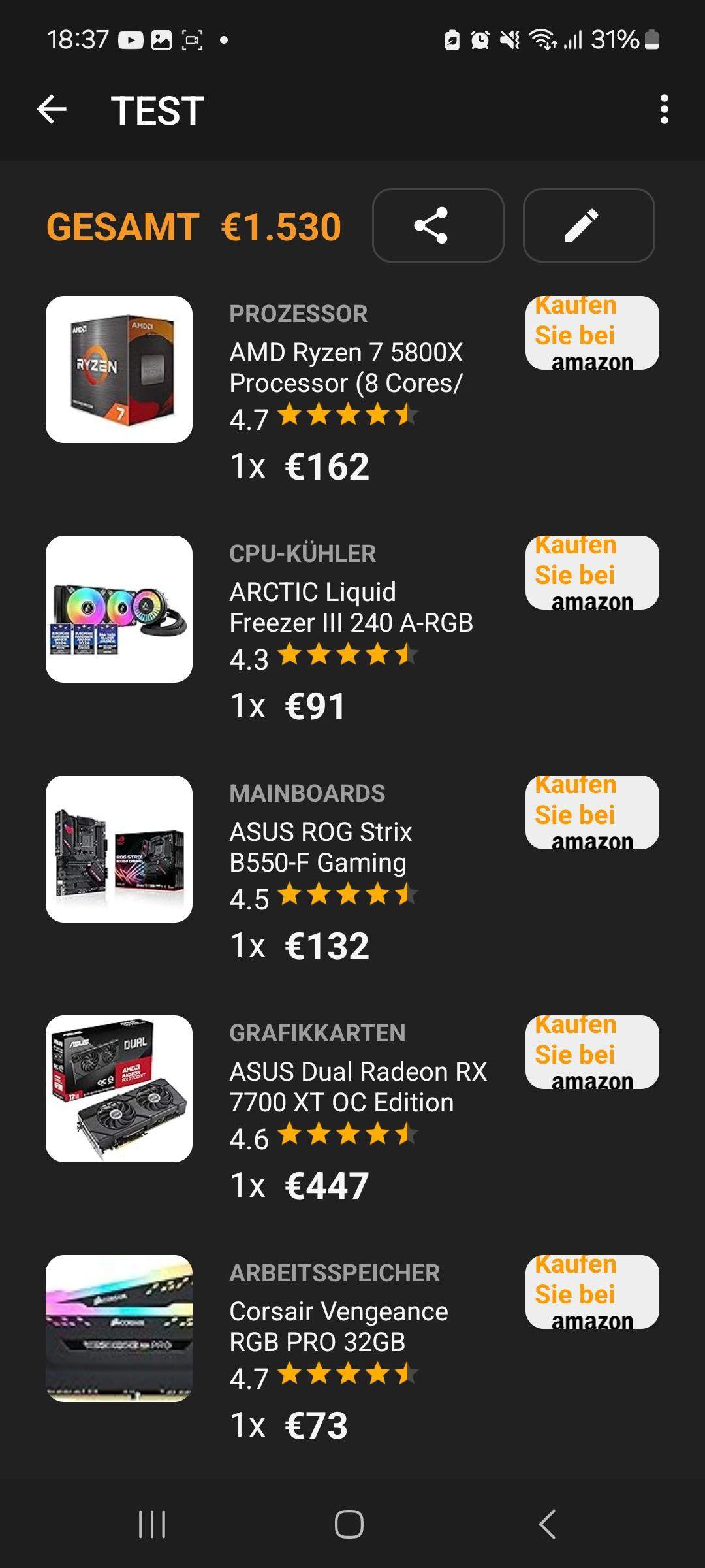 Hallo bin ein pc noob im pcbau? (Computer, Gaming PC, PC bauen)