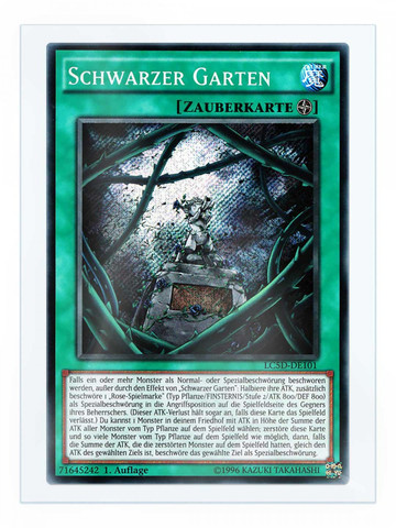 Der Spielfeldzauber "Schwarzer Garten" - (Yu-Gi-Oh!, Tribute, TradingCardGame)