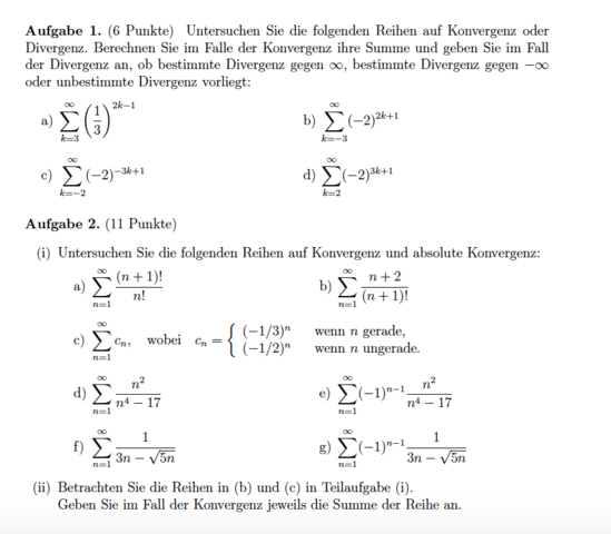 Analysis1 - (Mathematik, Informatik, Universität)
