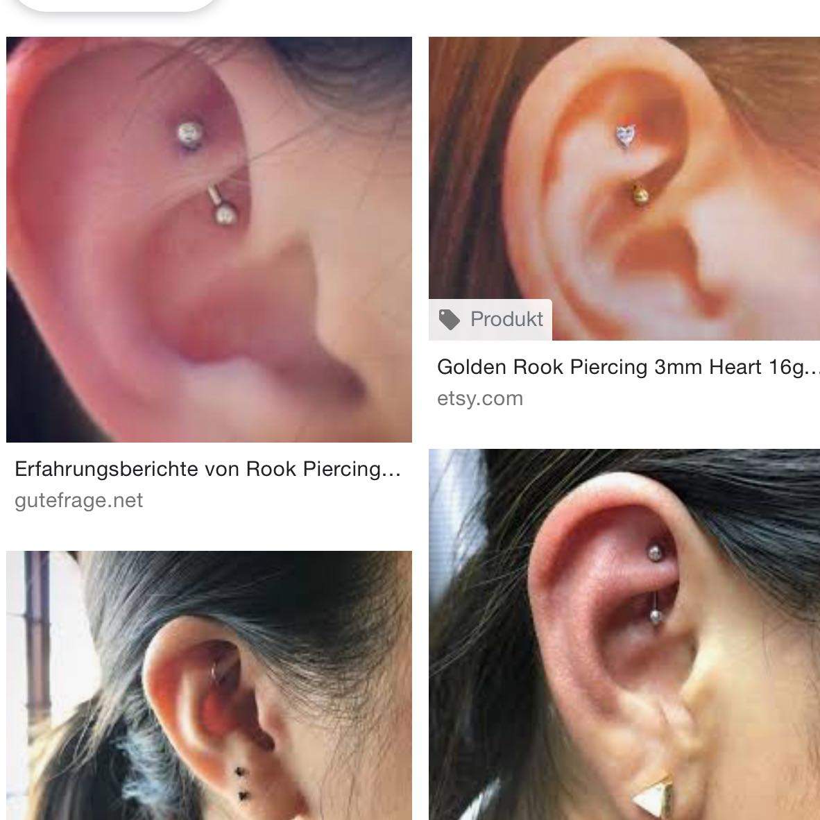 Hallo ich hab jetzt schon seit 2 Jahren das Piercing Rook (siehe Bild) aber leider heilt es bei