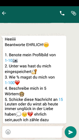 Kettenbriefe fragen Kettenbriefe whatsapp