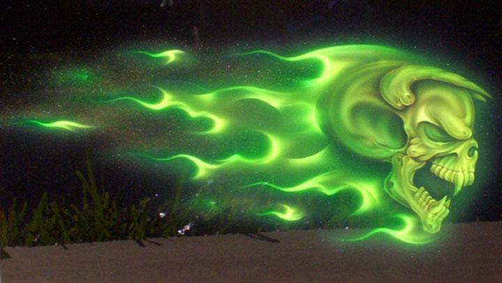 Wie viel kostet ein Airbrush Bild? (Auto)