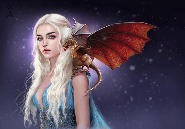 Game of Thrones Daenerys Targaryen - (Game of Thrones, Drachen)