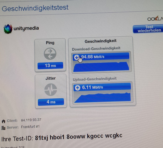 Speedtest - (Internetgeschwindigkeit, Router austauschen)